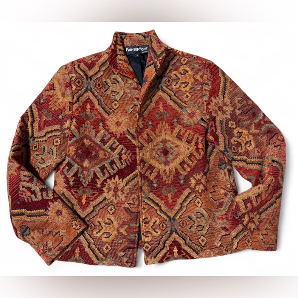 Painted Pony Uniquely USA Tapestry Blazer